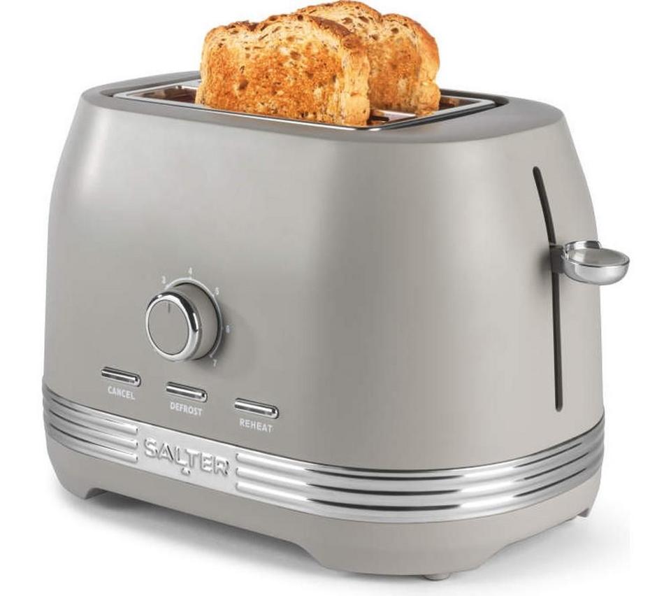 SALTER Rise EK6651 2-Slice Toaster - Grey