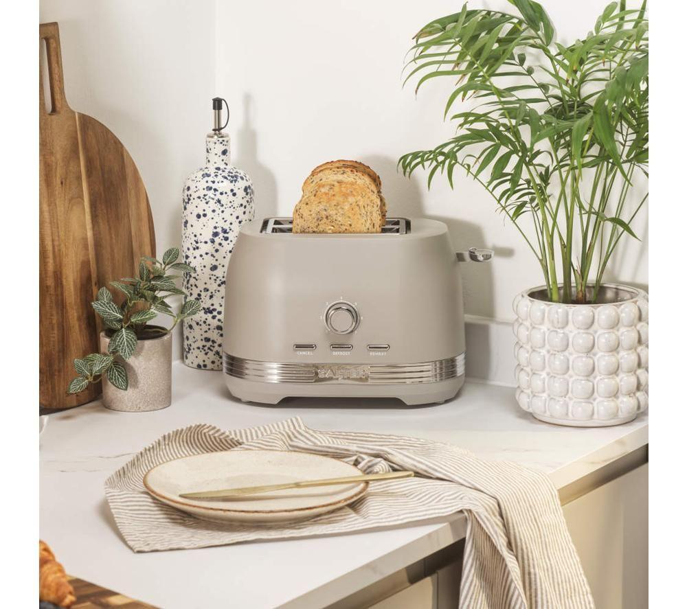 SALTER Rise EK6651 2-Slice Toaster - Grey image number 2 of 3
