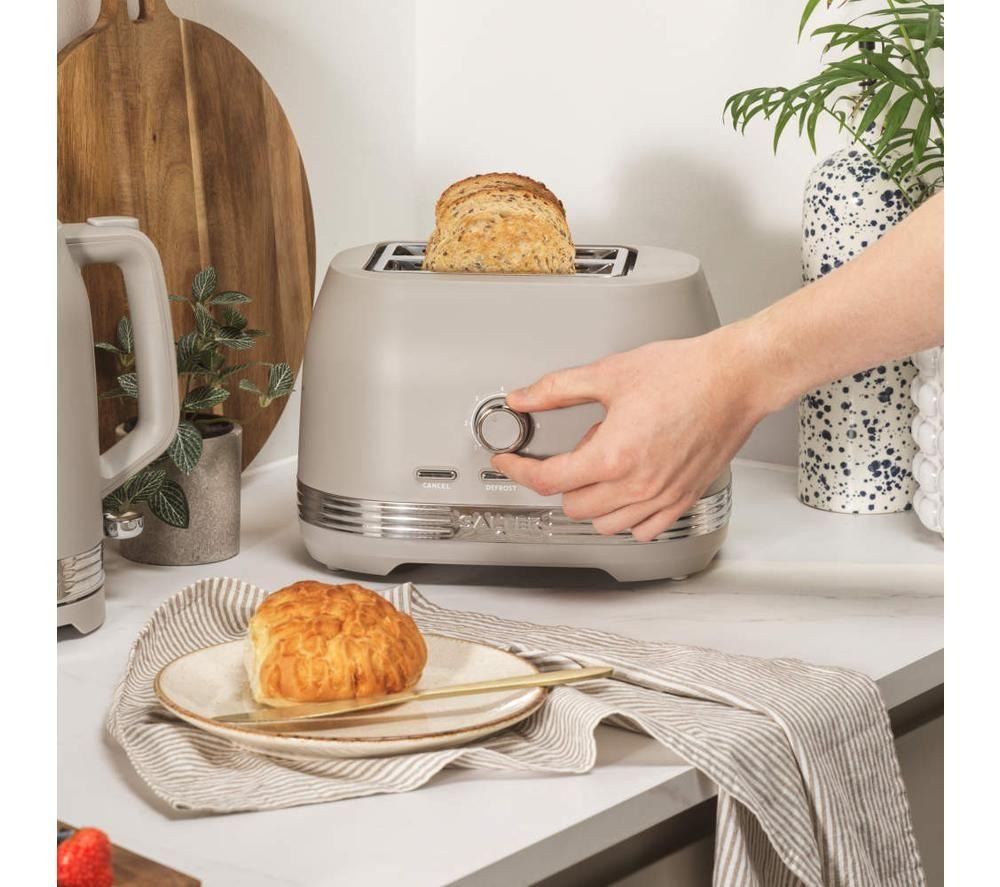 SALTER Rise EK6651 2-Slice Toaster - Grey image number 3 of 3