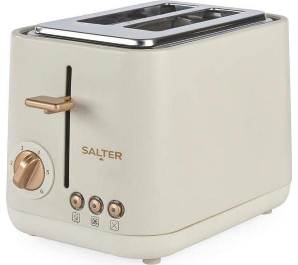 SALTER Pebble EK6722OB 2-Slice Toaster - Stone
