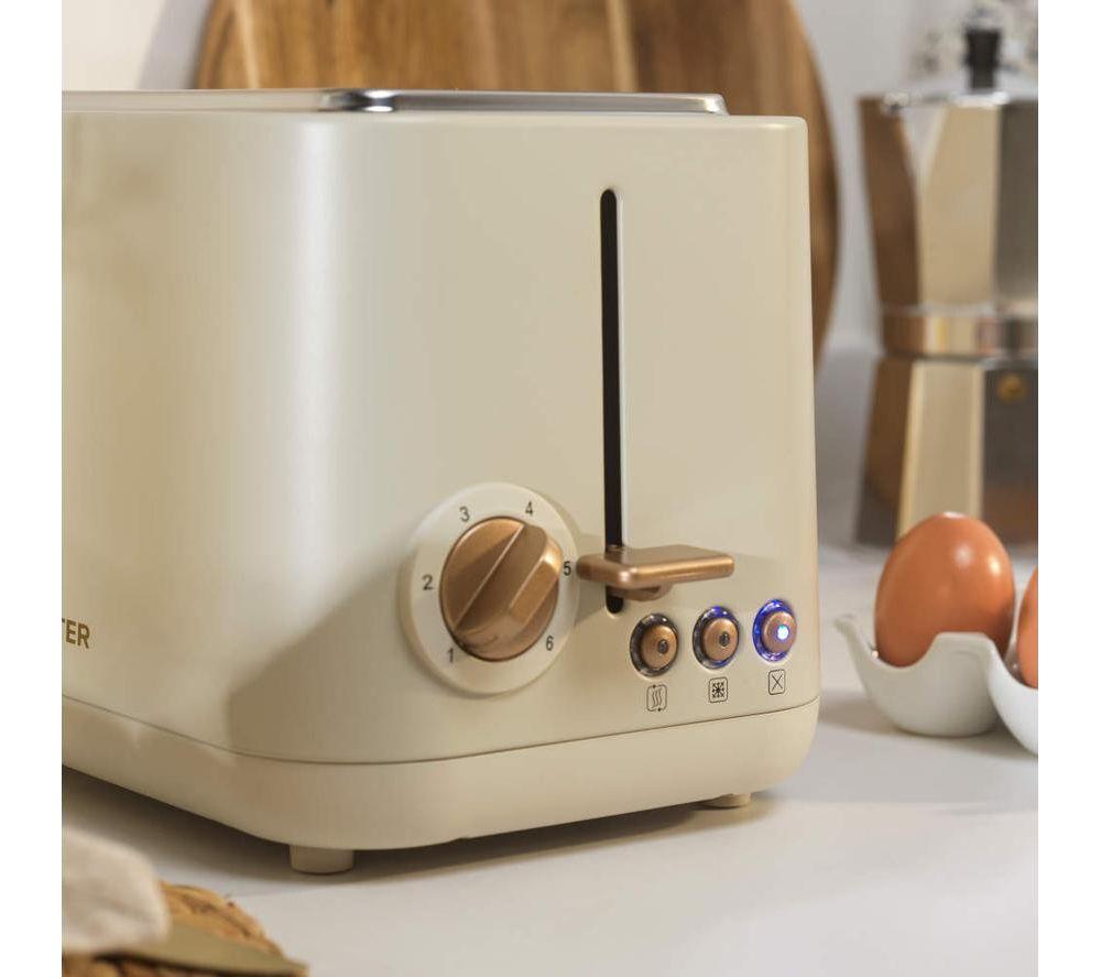 SALTER Pebble EK6722OB 2-Slice Toaster - Stone image number 3 of 7