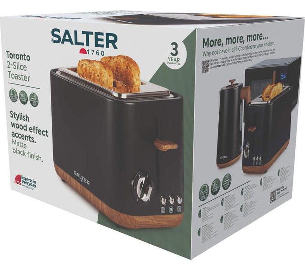 SALTER Toronto EK6722WBLK 2-Slice Toaster - Black image number 4 of 7