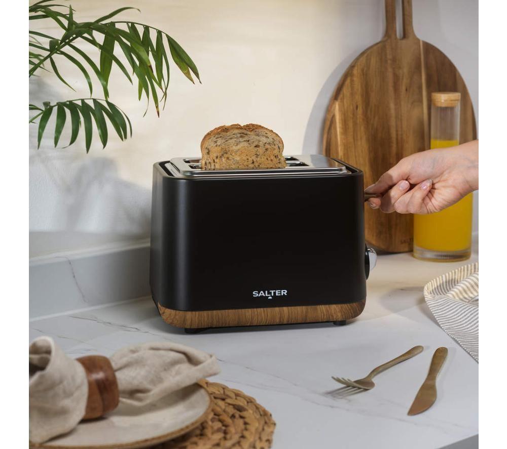 SALTER Toronto EK6722WBLK 2-Slice Toaster - Black image number 6 of 7