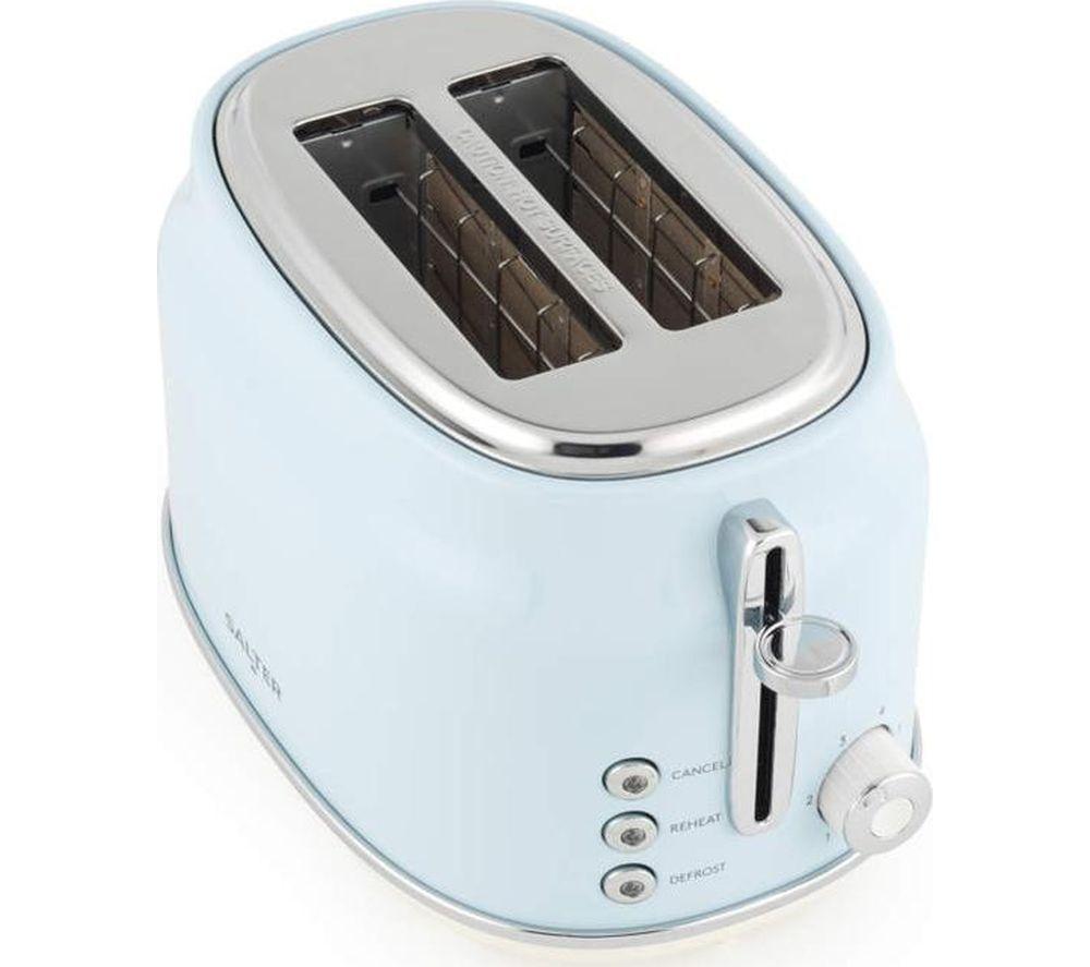 SALTER Retro EK6724BLU 2-Slice Toaster - Blue image number 3 of 5