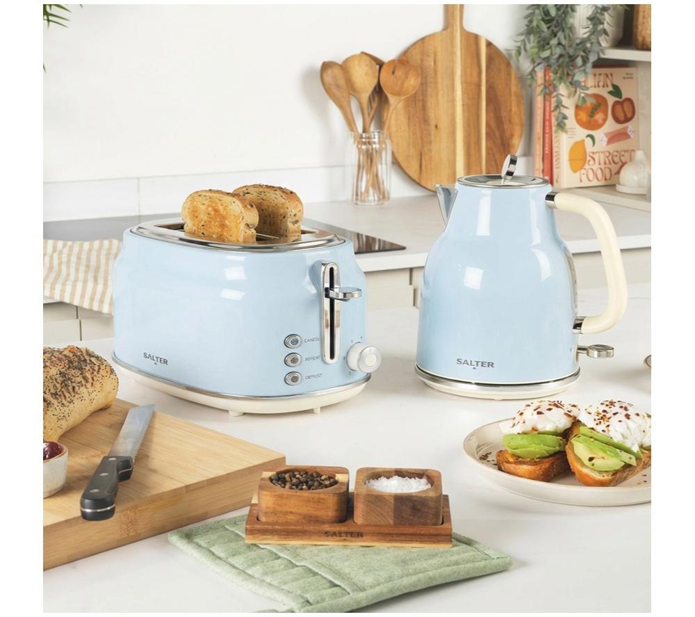 SALTER Retro EK6724BLU 2-Slice Toaster - Blue image number 6 of 12