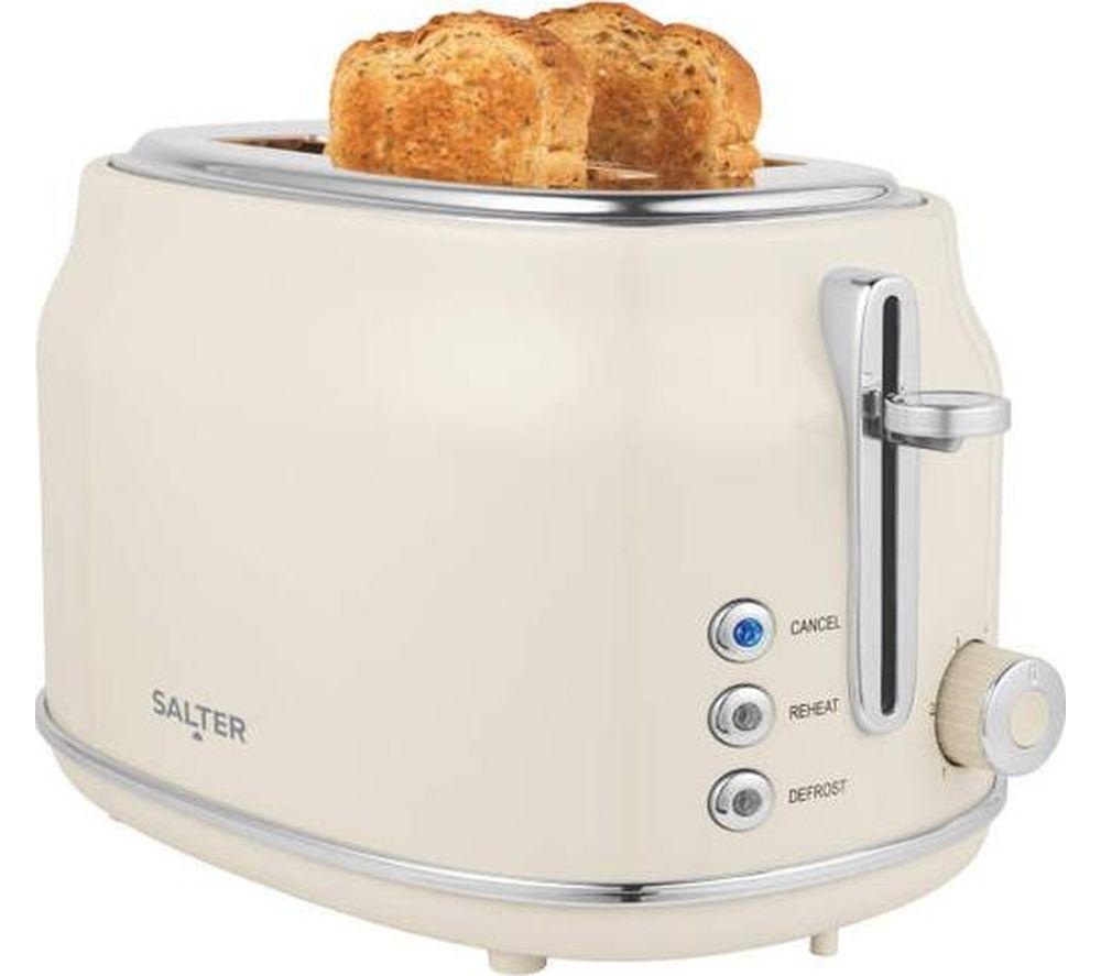 Salter Retro Ek6724crm 2-Slice Toaster - Cream, Cream