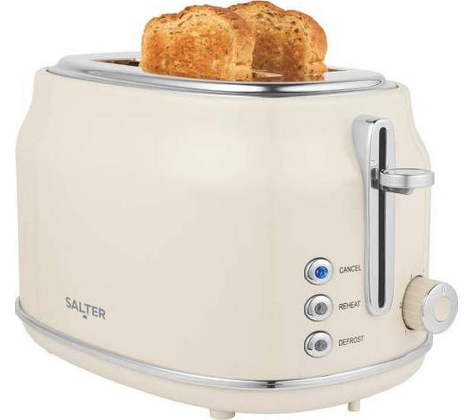 SALTER Retro EK6724CRM 2-Slice Toaster - Cream