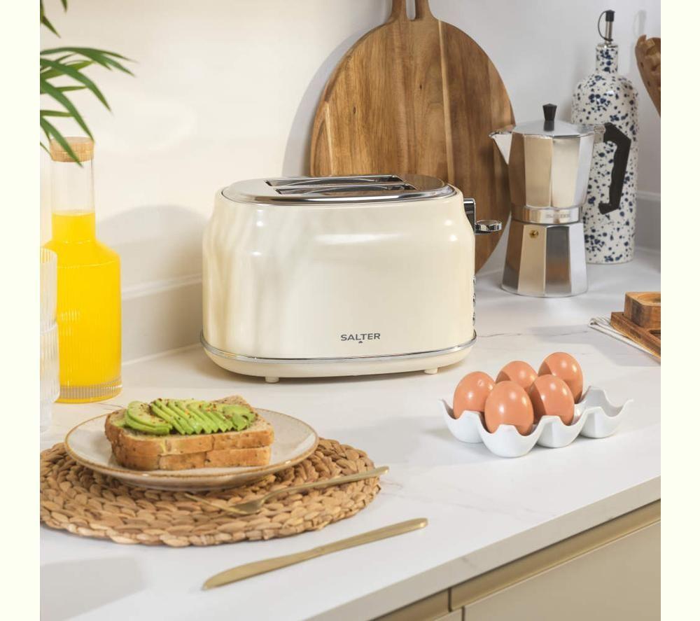 SALTER Retro EK6724CRM 2-Slice Toaster - Cream image number 2 of 7