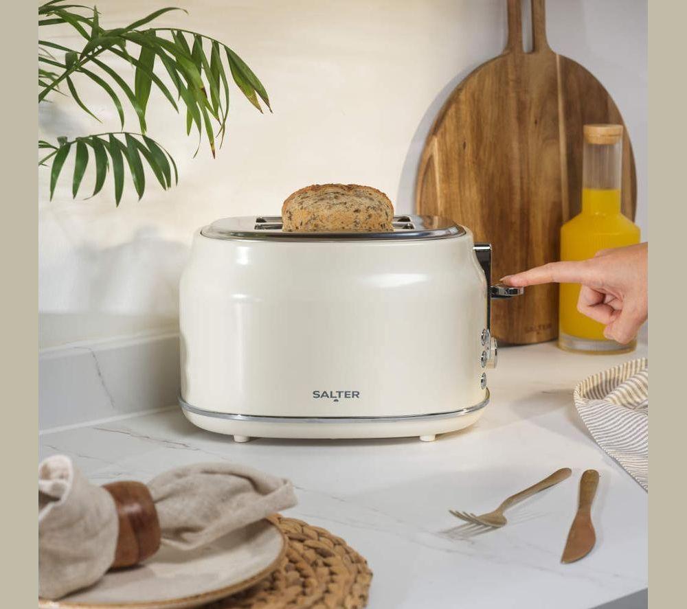 SALTER Retro EK6724CRM 2-Slice Toaster - Cream image number 4 of 7