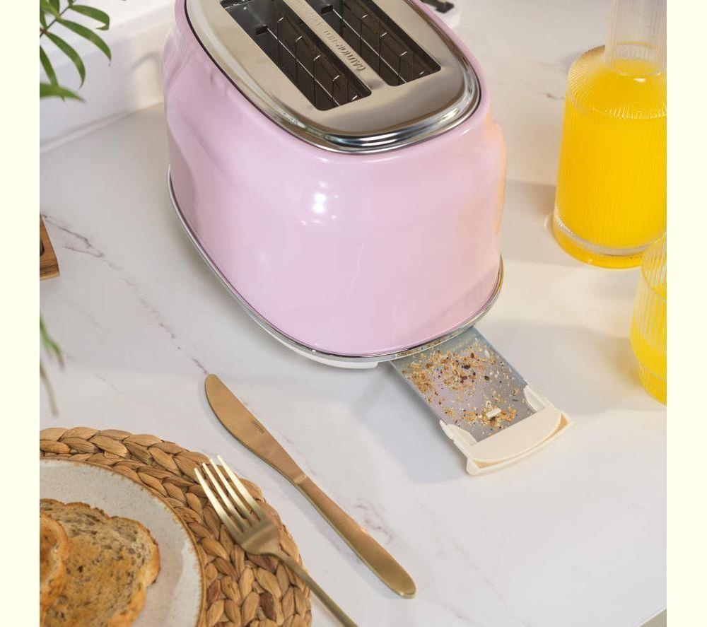 SALTER Retro EK6724PNK 2-Slice Toaster - Pink image number 5 of 7