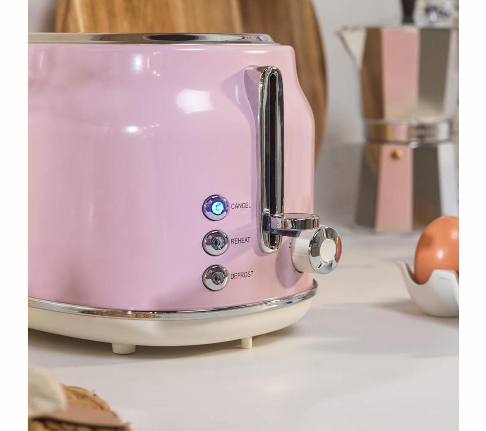 SALTER Retro EK6724PNK 2-Slice Toaster - Pink image number 6 of 7