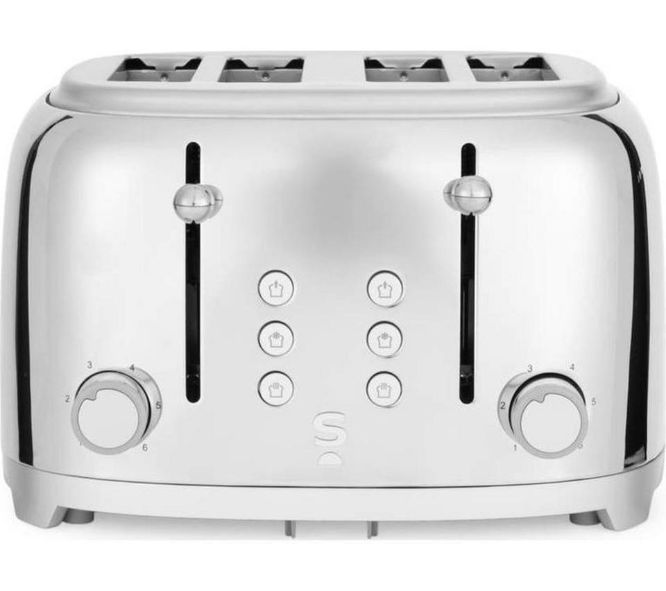 SALTER Muse EK6744 4-Slice Toaster - Silver