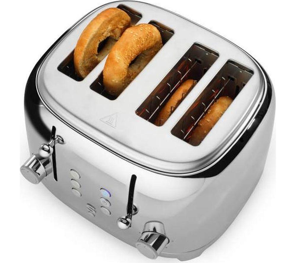 SALTER Muse EK6744 4-Slice Toaster - Silver image number 3 of 11