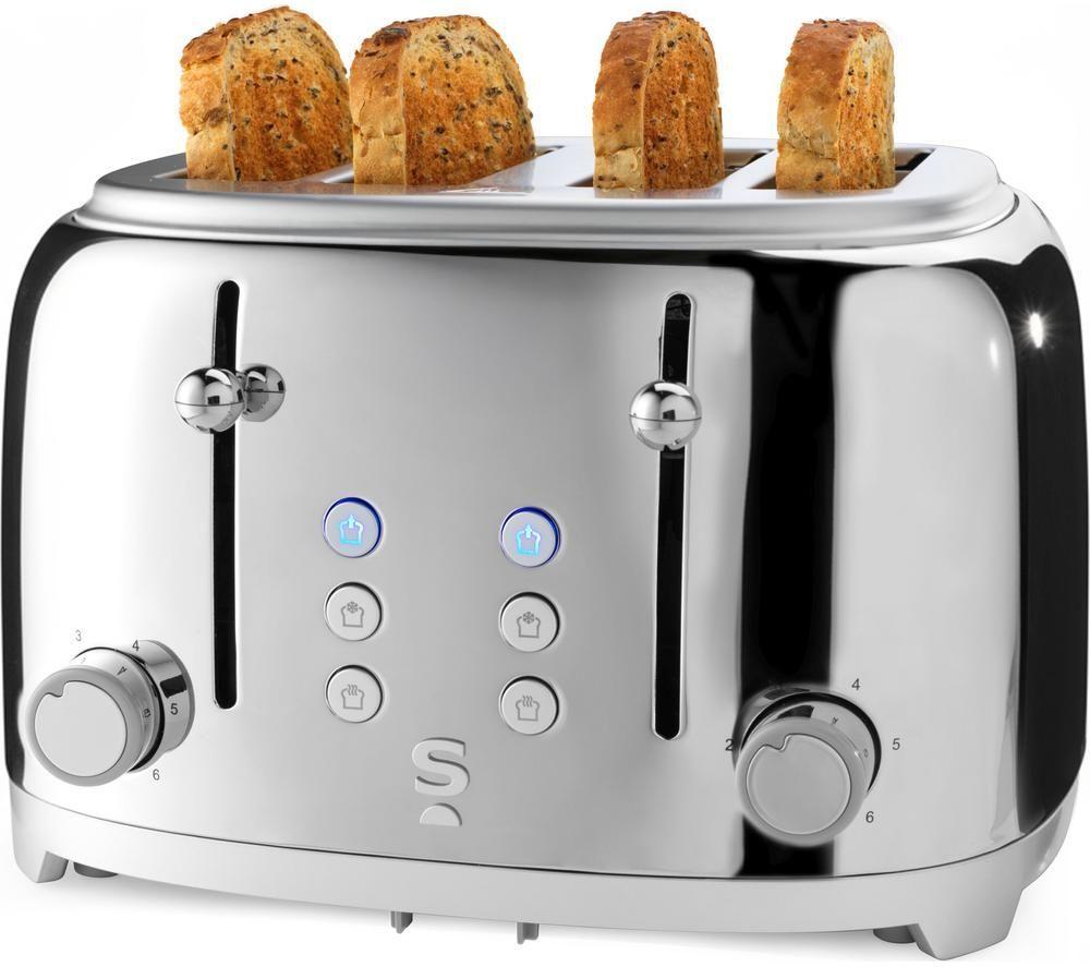 SALTER Muse EK6744 4-Slice Toaster - Silver image number 4 of 11