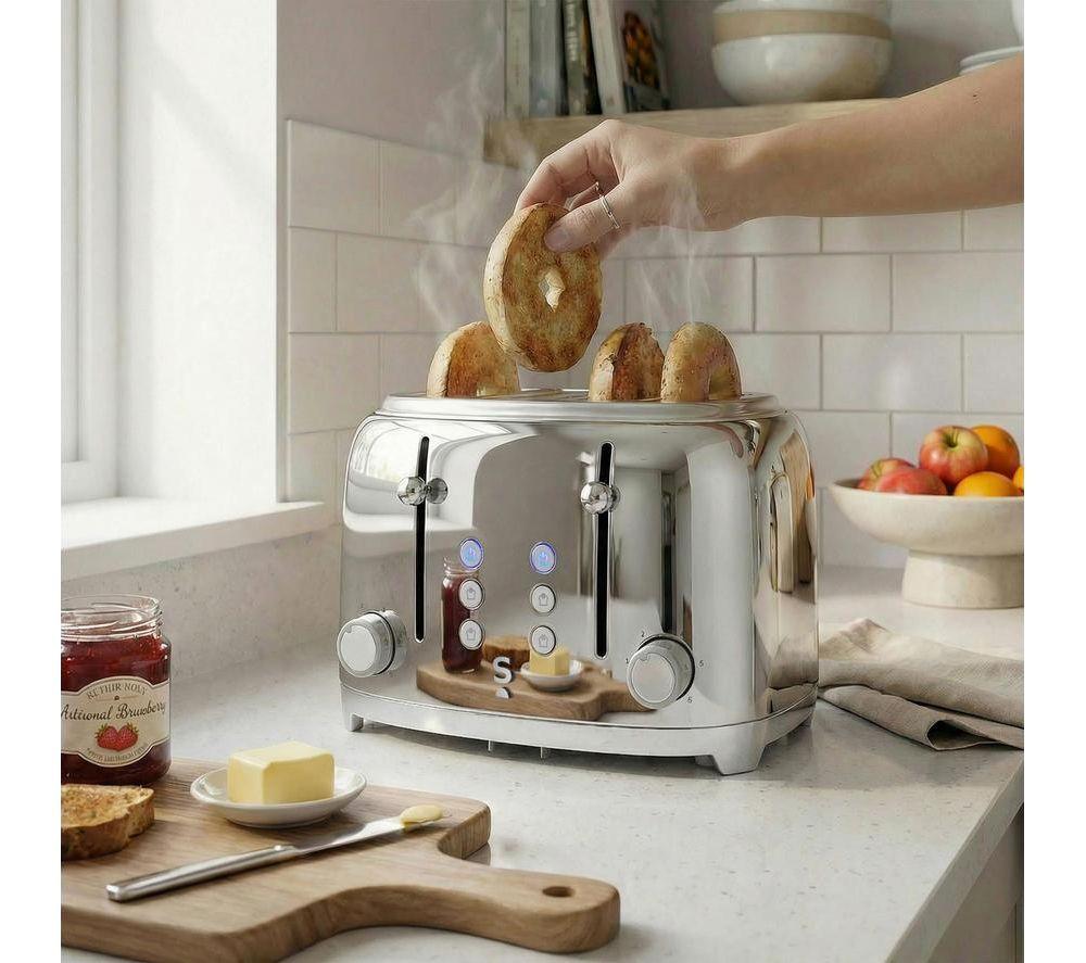SALTER Muse EK6744 4-Slice Toaster - Silver image number 7 of 11