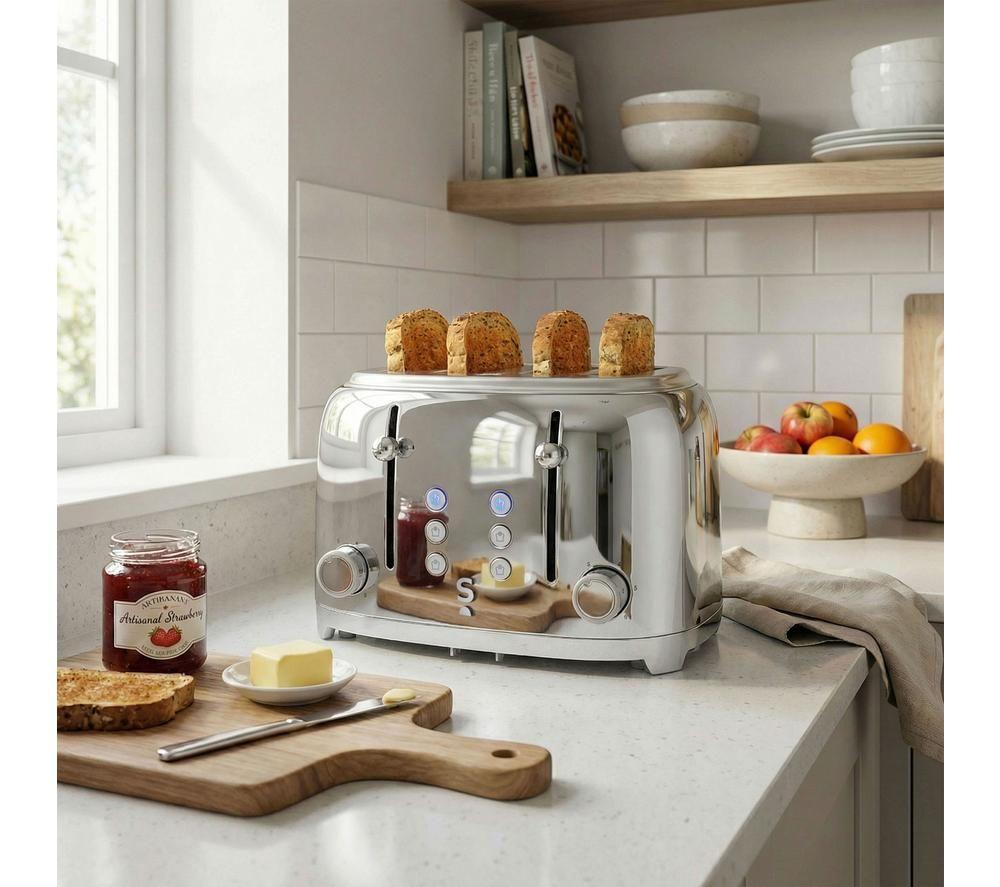 SALTER Muse EK6744 4-Slice Toaster - Silver image number 8 of 11