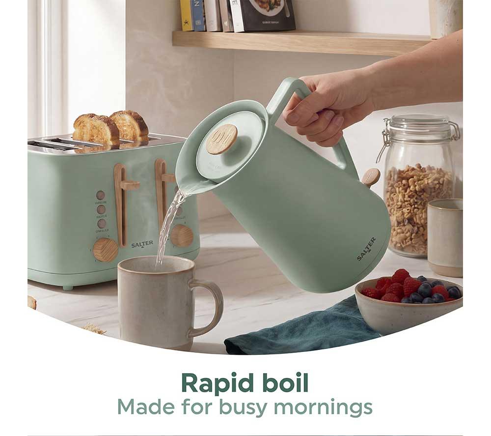 SALTER Temp Rite EK6774 Jug Kettle - Sage image number 2 of 6