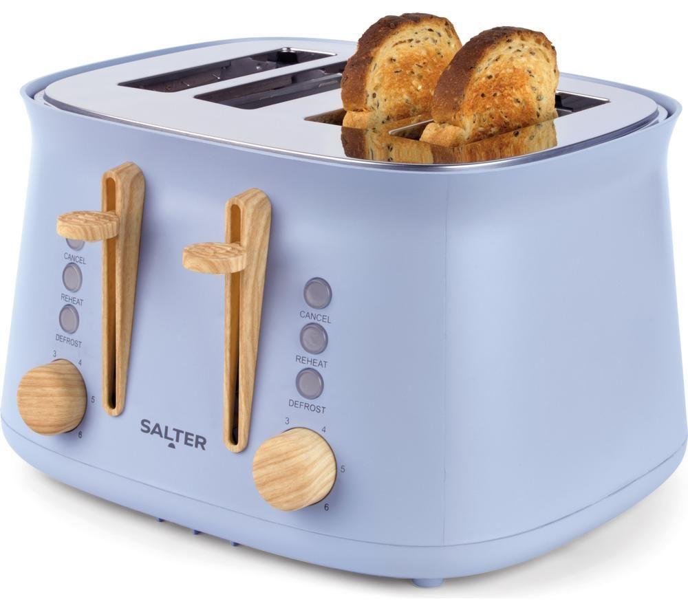 SALTER Malmo EK6775BLU 4-Slice Toaster - Blue image number 4 of 7