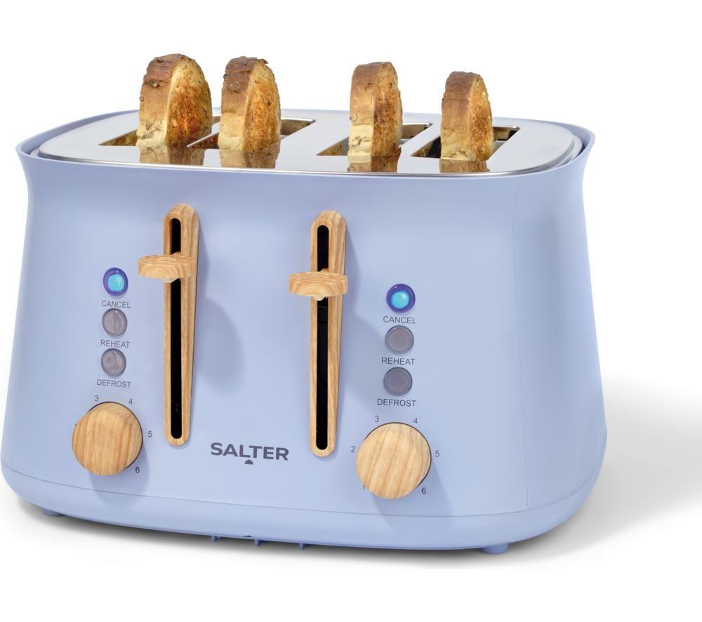 SALTER Malmo EK6775BLU 4-Slice Toaster - Blue image number 5 of 7