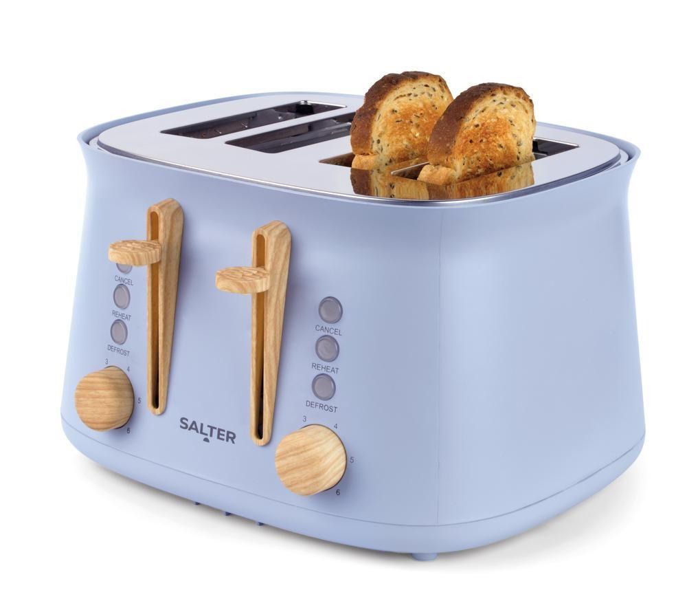 SALTER Malmo EK6775BLU 4-Slice Toaster - Blue image number 6 of 7