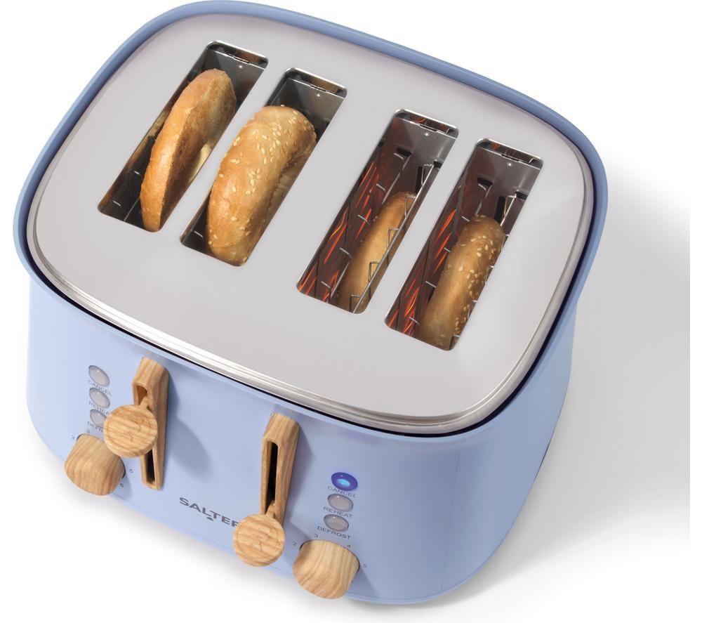 SALTER Malmo EK6775BLU 4-Slice Toaster - Blue image number 7 of 7