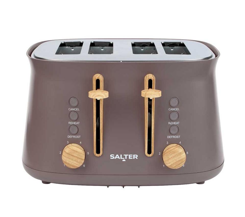 SALTER Malmo EK6775BWN 4-Slice Toaster - Brown