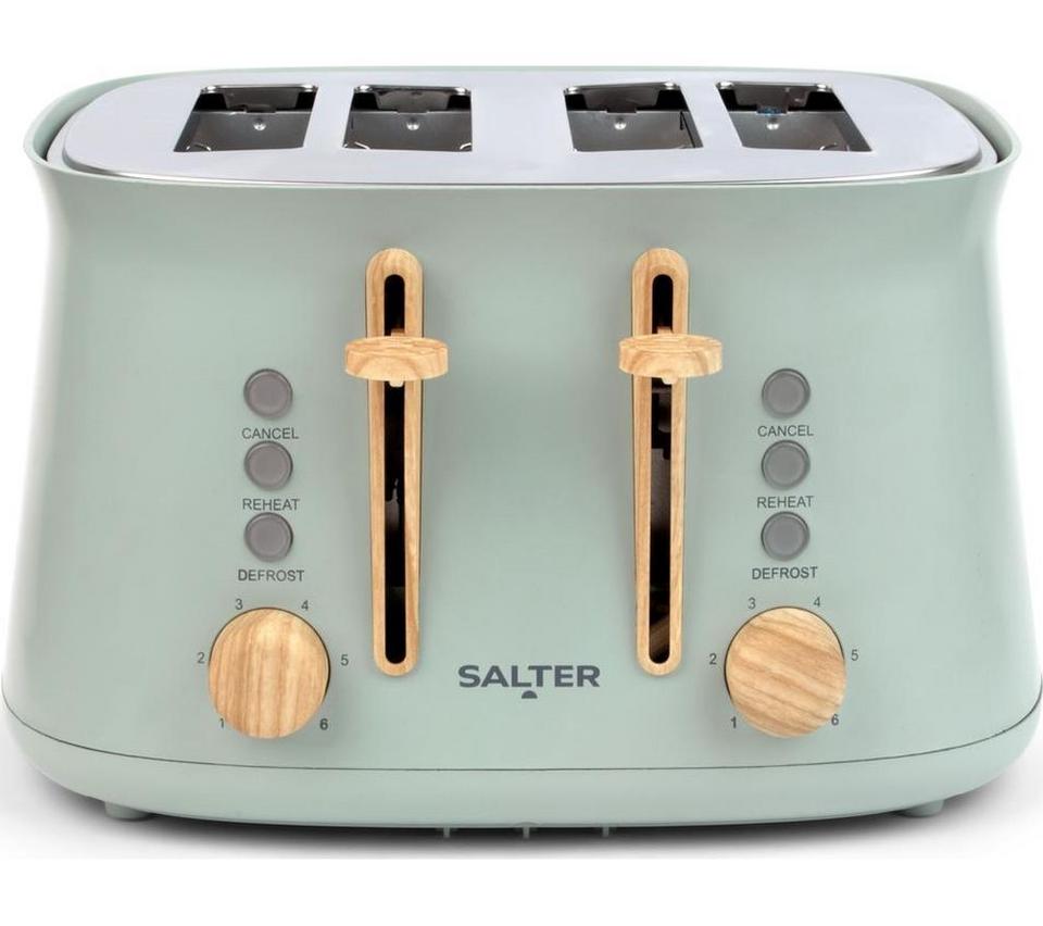 SALTER Malmo EK6775SGE 4-Slice Toaster - Sage