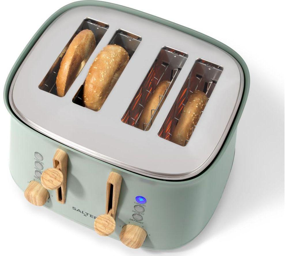 SALTER Malmo EK6775SGE 4-Slice Toaster - Sage image number 2 of 8