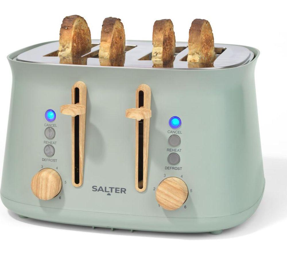 SALTER Malmo EK6775SGE 4-Slice Toaster - Sage image number 3 of 8