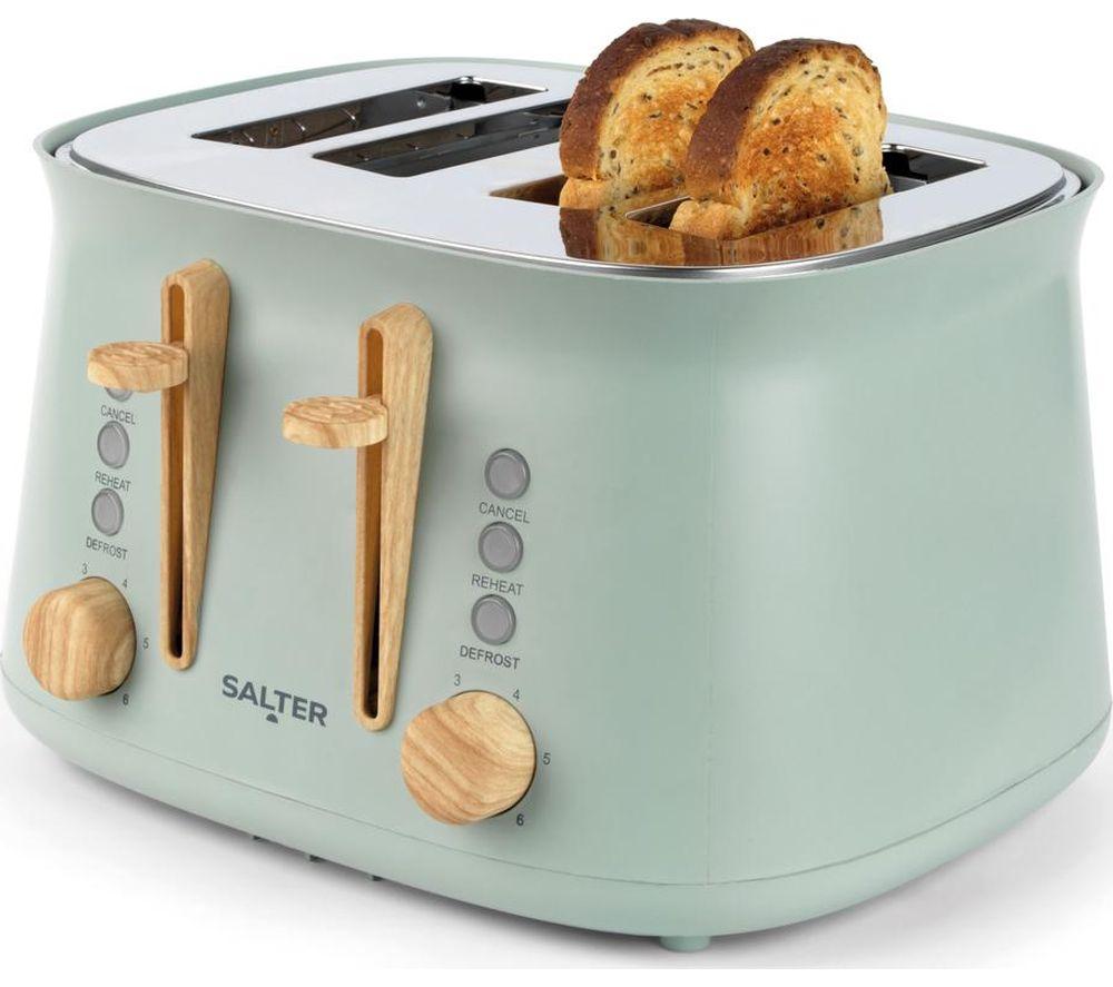 SALTER Malmo EK6775SGE 4-Slice Toaster - Sage image number 4 of 8