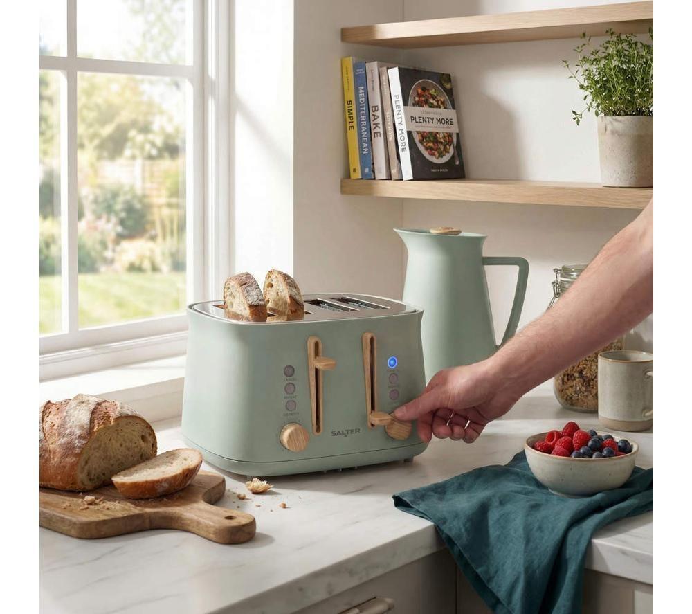 SALTER Malmo EK6775SGE 4-Slice Toaster - Sage image number 7 of 8