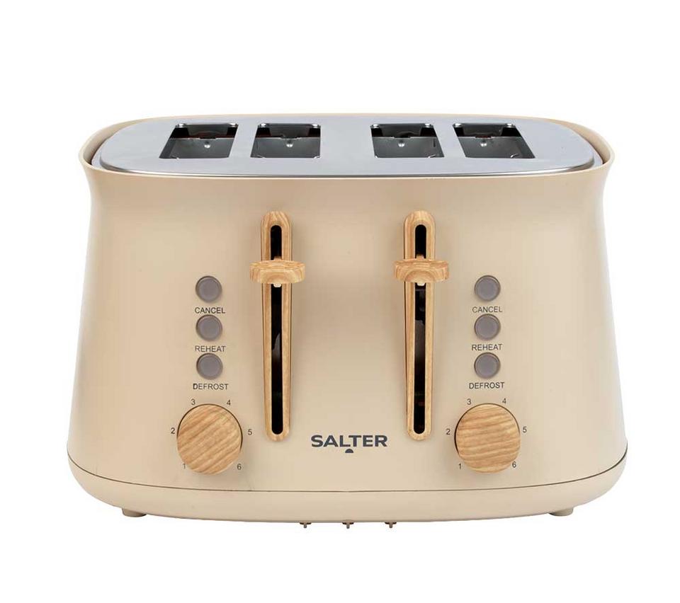 SALTER Malmo EK6775STN 4-Slice Toaster - Stone