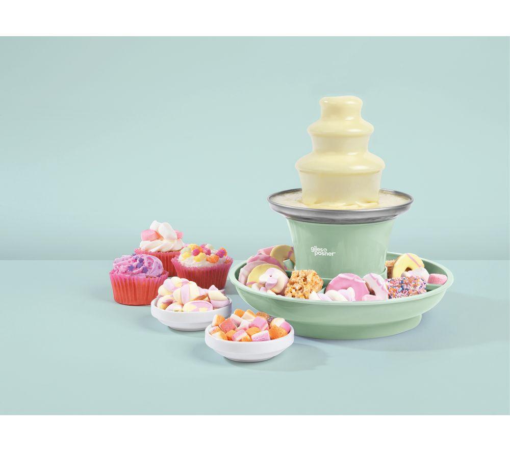GILES & POSNER Sorbet EK6662GSGR Mini Chocolate Fountain - Green image number 2 of 5