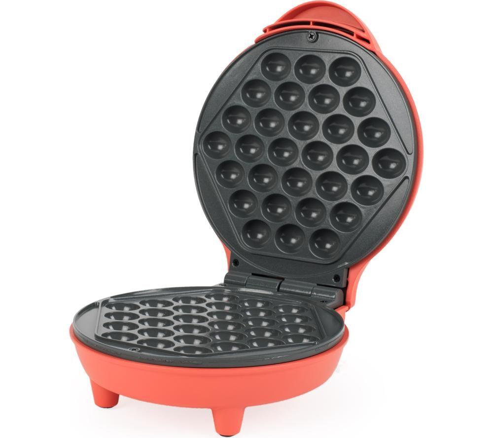 Giles & Posner Funfair Bubble Waffle Maker Red PFAS-Free Non-Stick Coating - Image 2