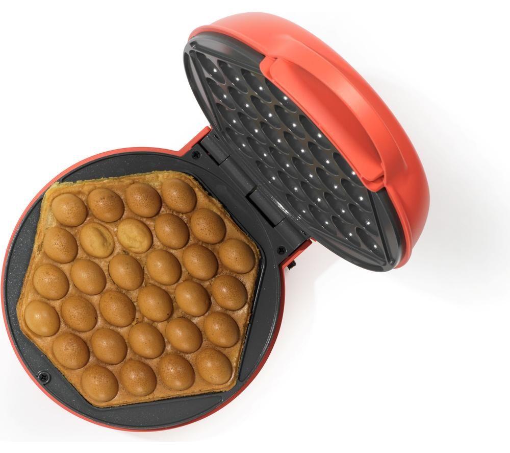 GILES & POSNER EK6663GCRM Bubble Waffle Maker - Red image number 4 of 8
