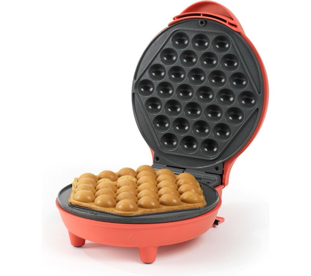 GILES & POSNER EK6663GCRM Bubble Waffle Maker - Red image number 5 of 8