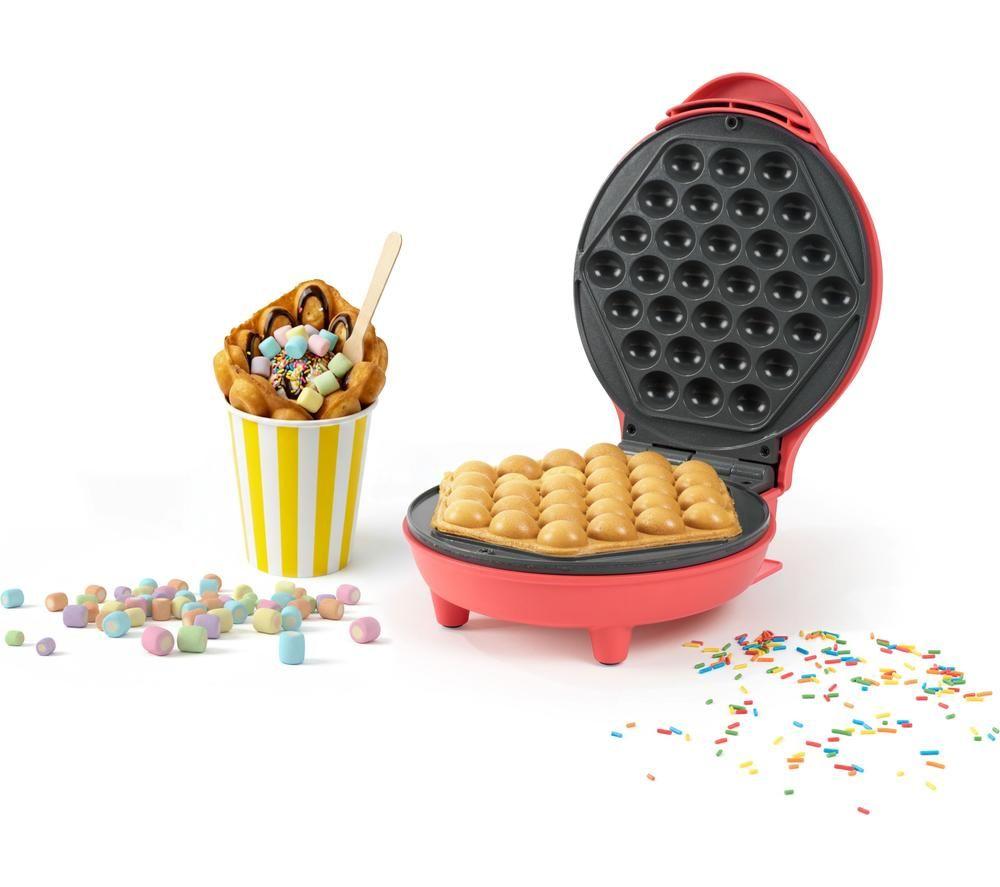 GILES & POSNER EK6663GCRM Bubble Waffle Maker - Red image number 7 of 8