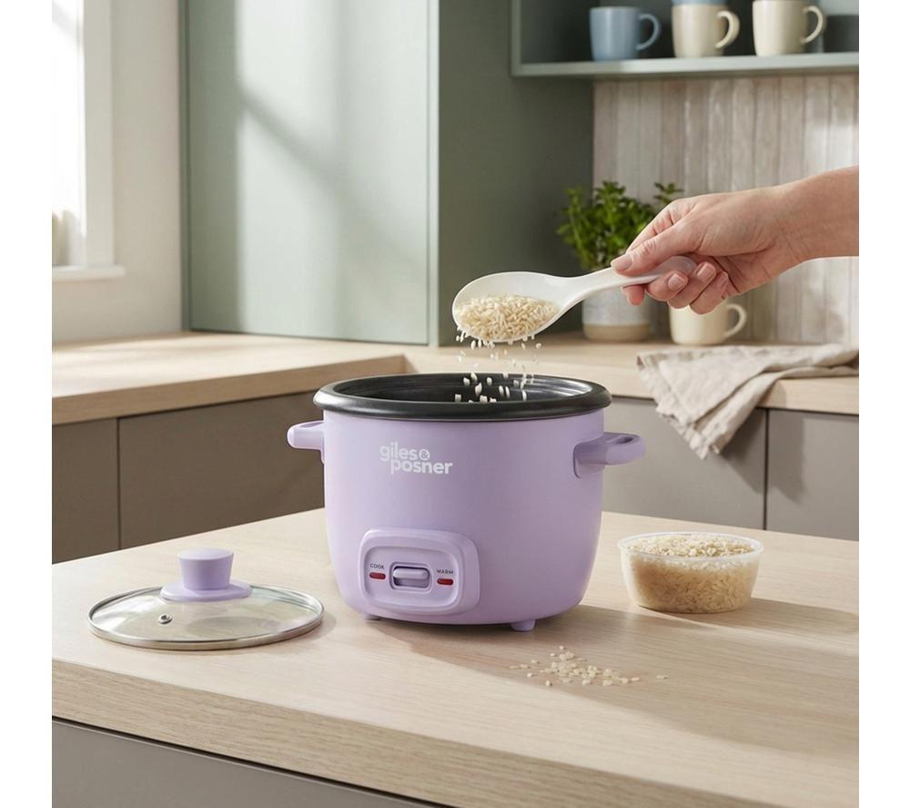 GILES & POSNER EK6748GSPPM Rice Cooker - Matt Purple image number 2 of 8