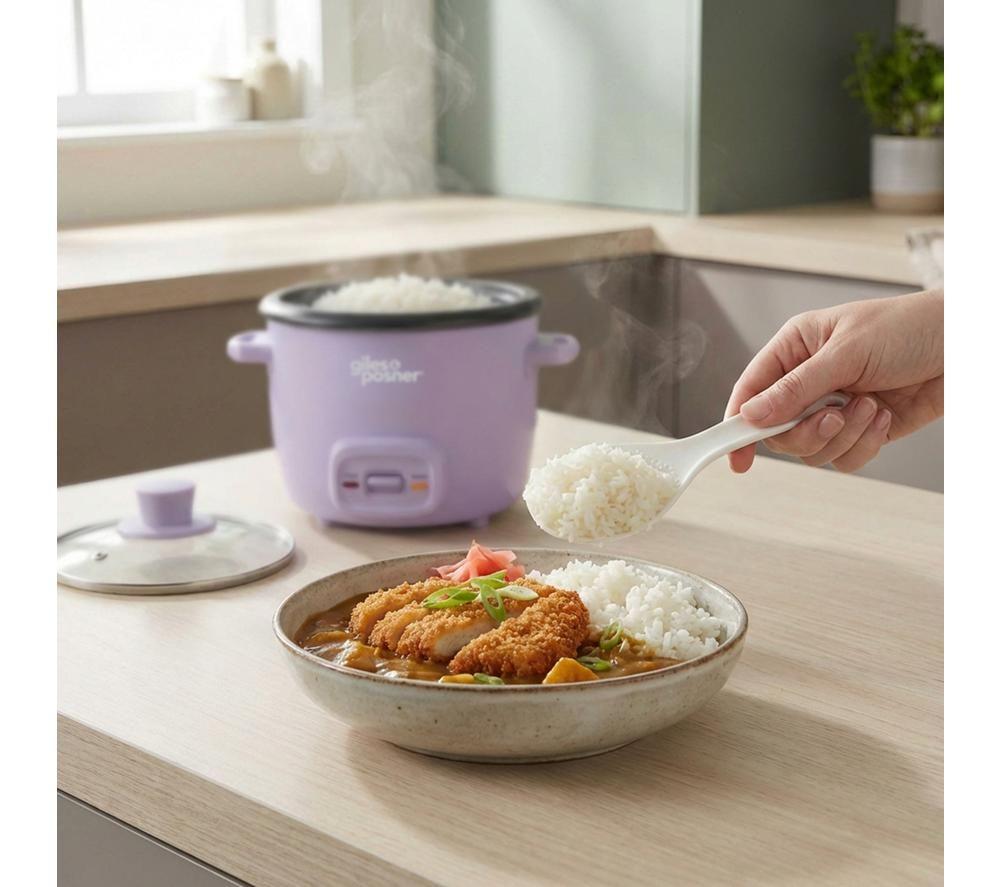 GILES & POSNER EK6748GSPPM Rice Cooker - Matt Purple image number 3 of 8