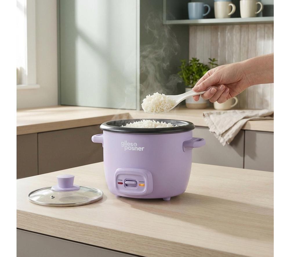GILES & POSNER EK6748GSPPM Rice Cooker - Matt Purple image number 4 of 8