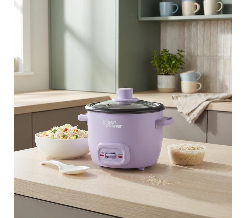 GILES & POSNER EK6748GSPPM Rice Cooker - Matt Purple image number 5 of 8