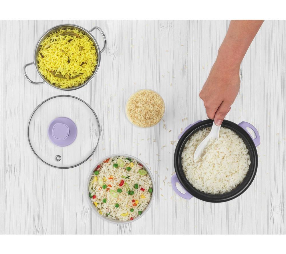 GILES & POSNER EK6748GSPPM Rice Cooker - Matt Purple image number 7 of 8