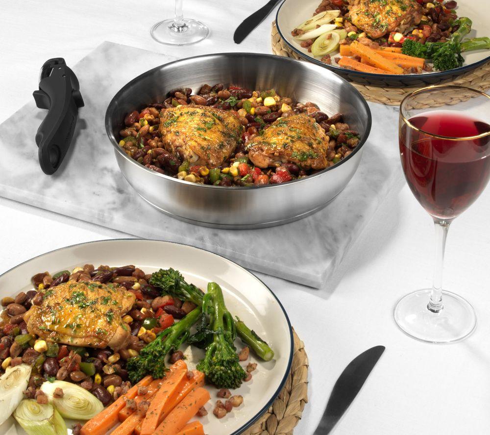 RUSSELL HOBBS RH04033 3-Piece Frying Pan Set - Silver image number 5 of 8