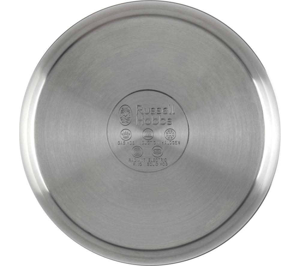RUSSELL HOBBS RH04034 3-piece Saucepan Set - Silver image number 3 of 7