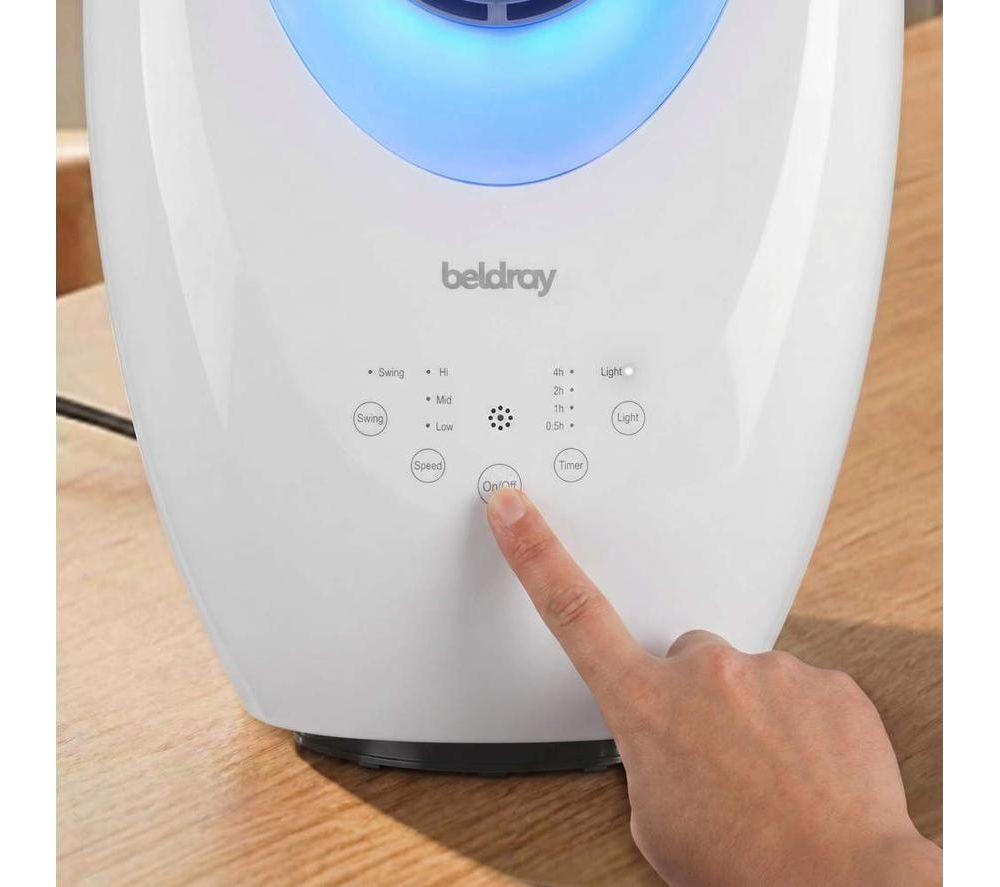 BELDRAY EH3787 Bladeless Tower Fan - White image number 7 of 9