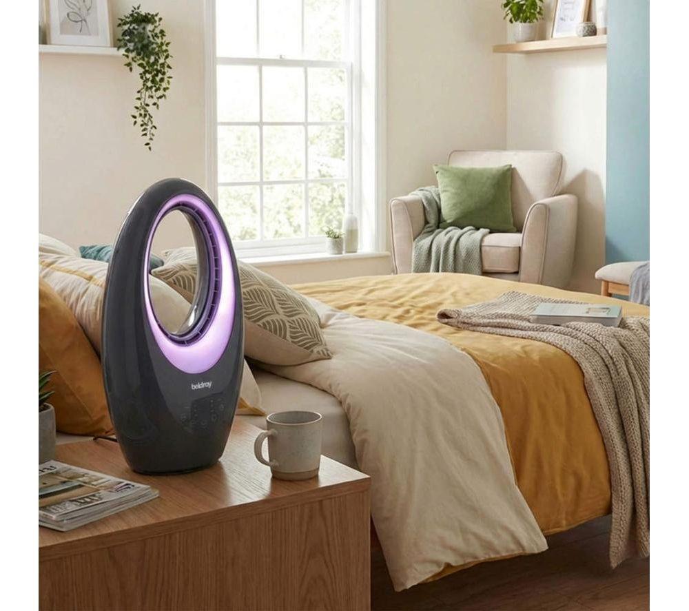 BELDRAY EH3787GRY Bladeless Tower Fan - Grey image number 3 of 9