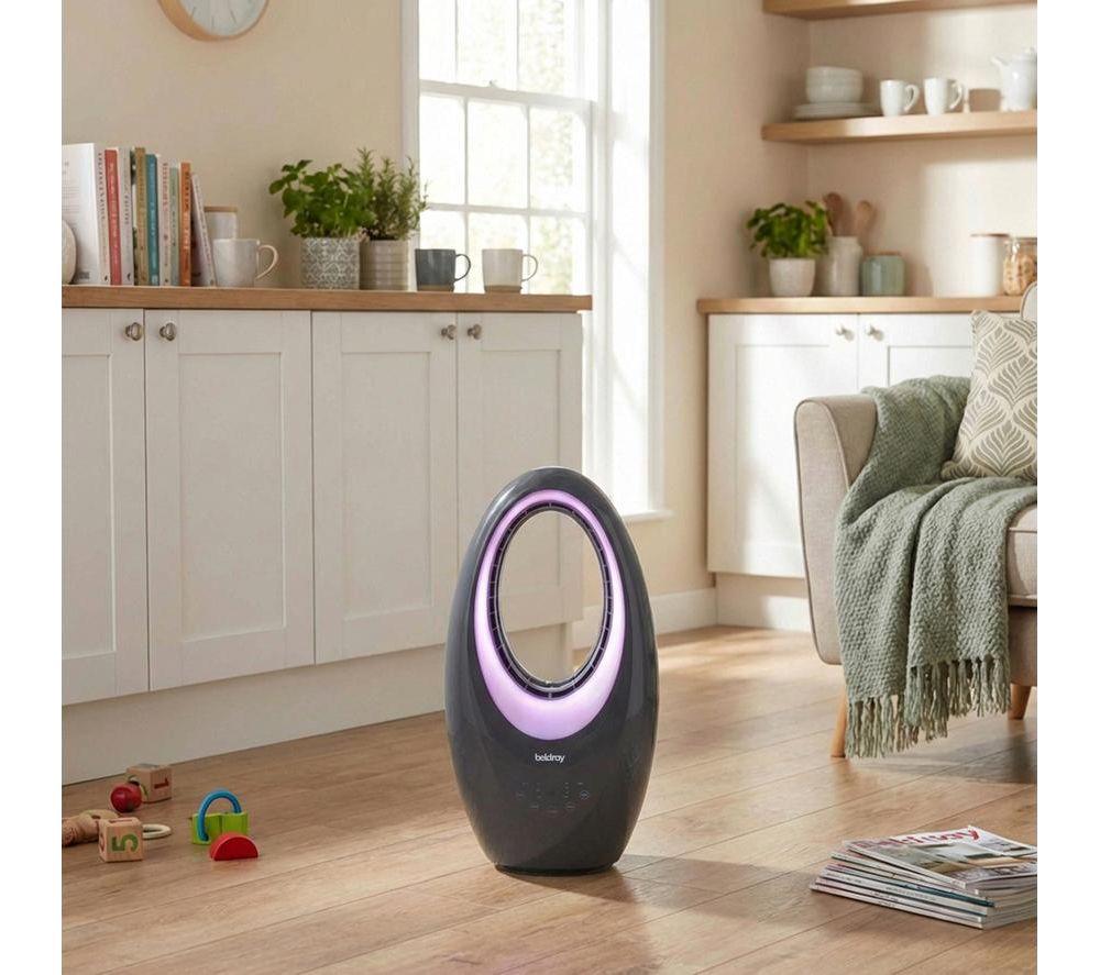BELDRAY EH3787GRY Bladeless Tower Fan - Grey image number 9 of 9