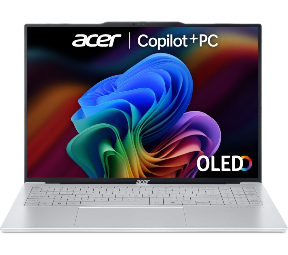 Acer Swift Air 16 OLED 16inch Laptop, Copilot+ PC - AMD Ryzen™ AI 5, 1 TB SSD, Silver