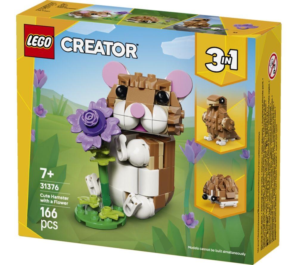 LEGO Creator 31376 3-in-1 Cute Hamster with a Flower Set image number 2 of 5