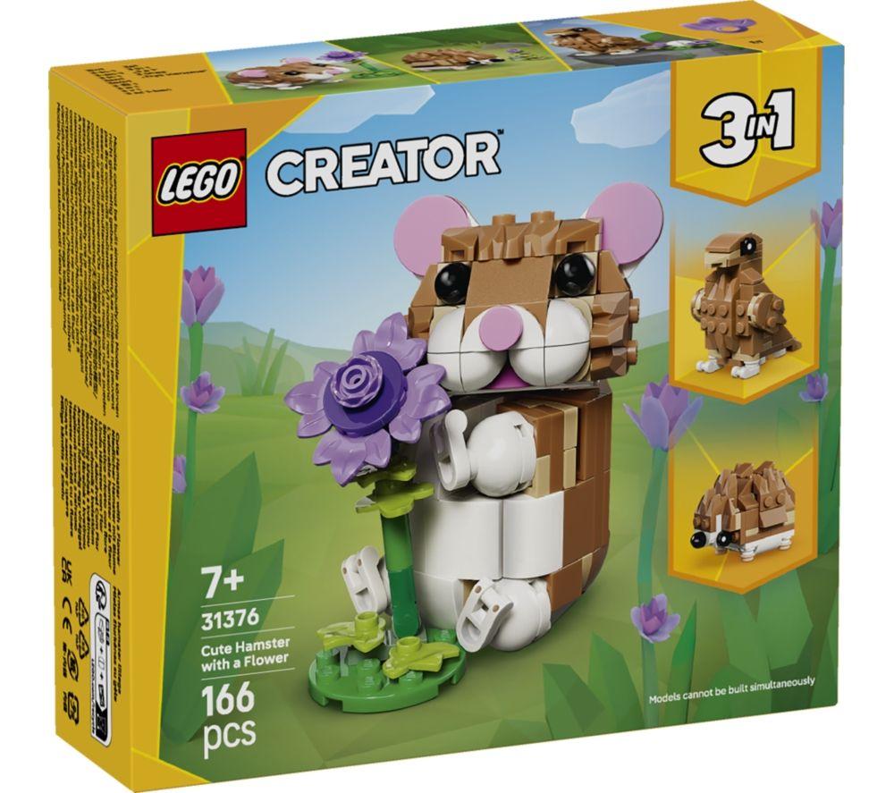 LEGO Creator 31376 3-in-1 Cute Hamster with a Flower Set image number 5 of 5